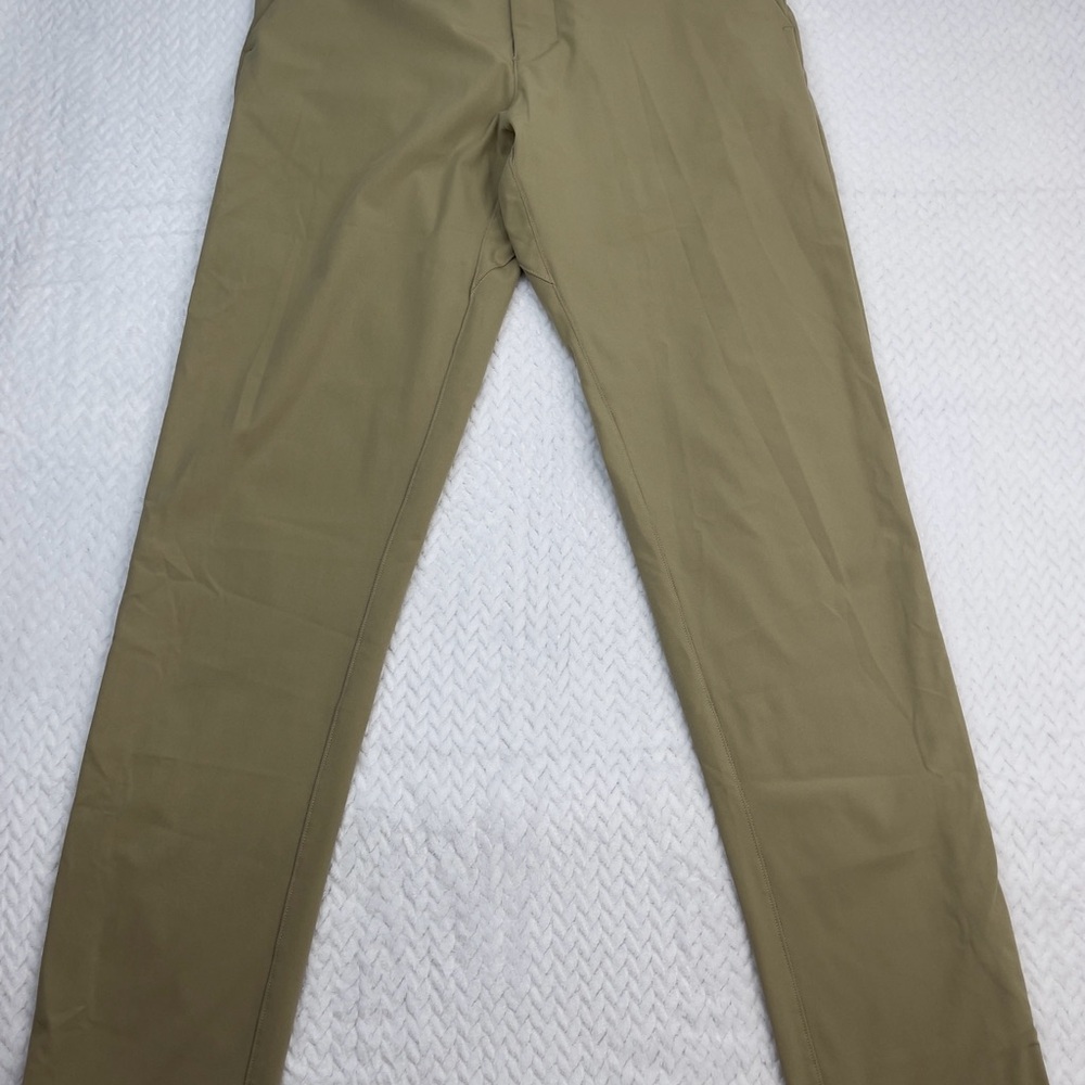 Lululemon Commission Pants Mens Beige/Khaki Relaxed Athletic  Size 32x32‎ - Picture 2 of 9